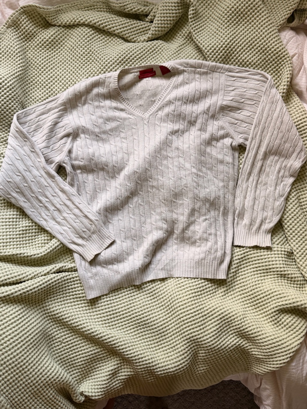 Vintage Izod cotton/cashmere blend sweater